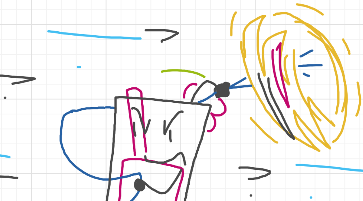 A panel from I've Been Everywhere, Man, episode nine of the Board Boards object show by Furretwalk/WalkingFurret.